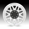 Black Rhino Delta Machined Silver Custom Truck Wheels 4